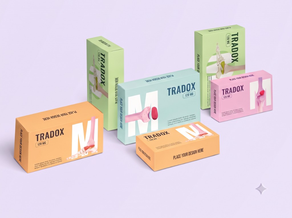 Tradox printed pharma and FMCG folding cartons